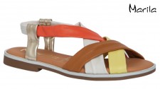MARILA. Woman Leather Sandal Comfort Plant, MADE IN SPAIN 36-41.